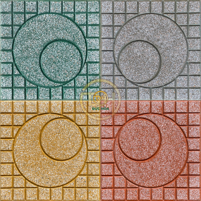 GẠCH VỈA HÈ TERRAZZO MẶT TRĂNG DH409