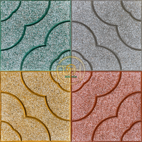 GẠCH VỈA HÈ TERRAZZO BÔNG MAI DH411