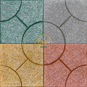 GẠCH VỈA HÈ TERRAZZO BONG BÓNG DH414